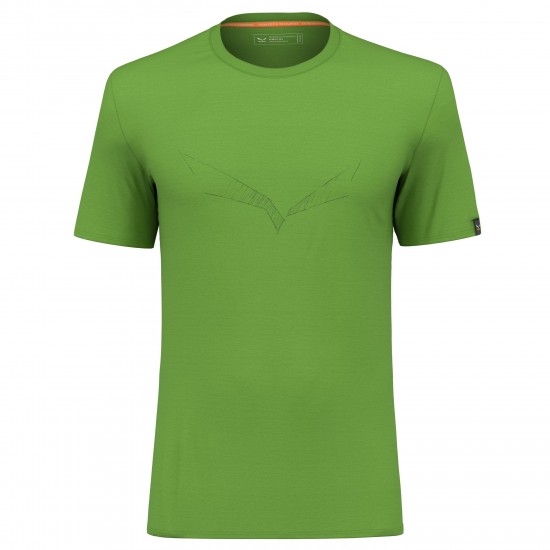 Tricou tehnic barbati Salewa Pure Eagle Sketch Merino